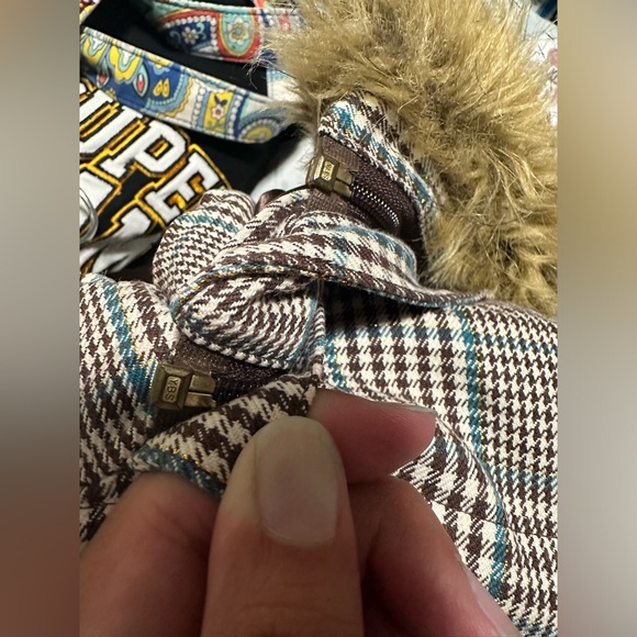 Y2K Sean John Womens L Cropped Jacket with Detachable Hood and Fur - Picture 5 of 7